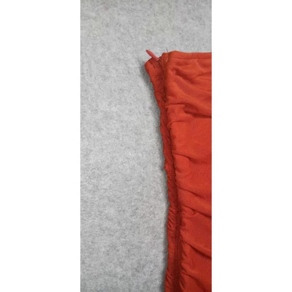 NWT! Merokeety One Sleeved Dress Size M Burnt Orange Color Beautiful Casual Mesh - Picture 10 of 10